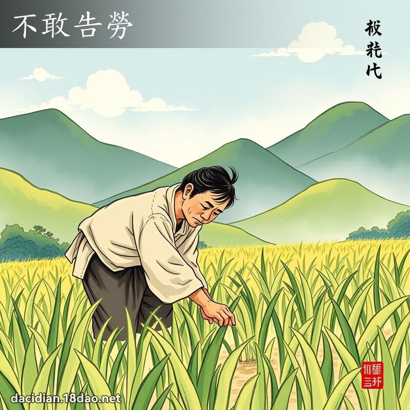 不敢告劳 配图