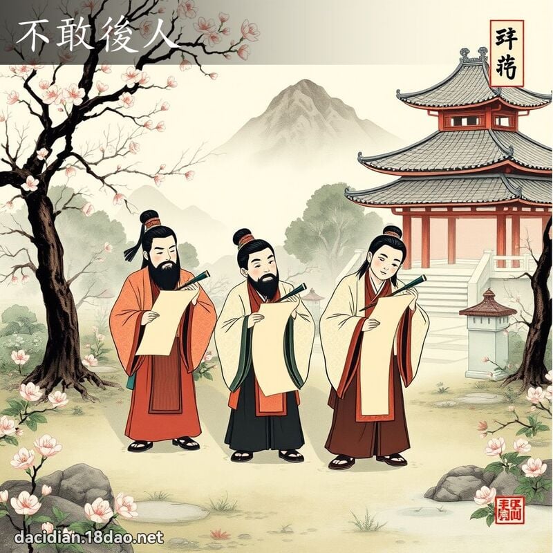 不敢后人 配图