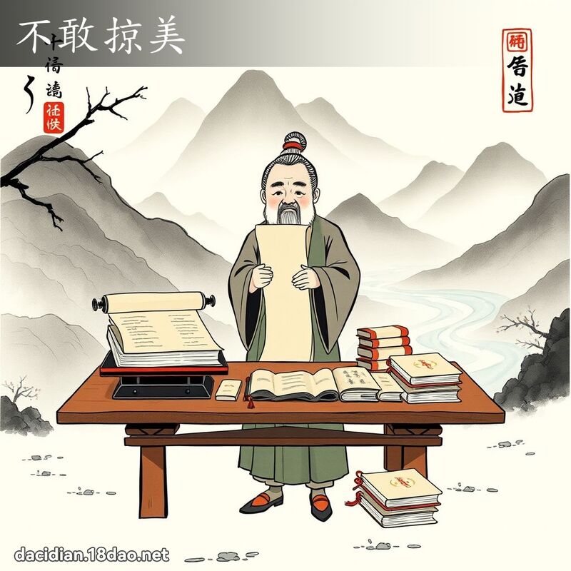 不敢掠美 配图