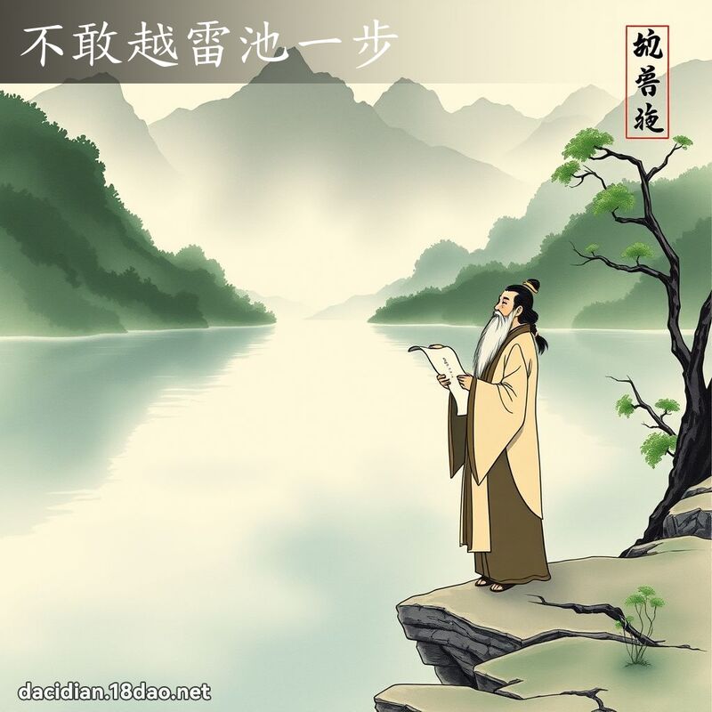 不敢越雷池一步 配图