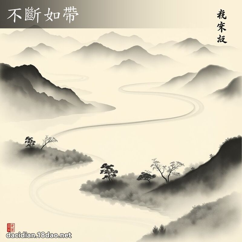 不断如带 配图