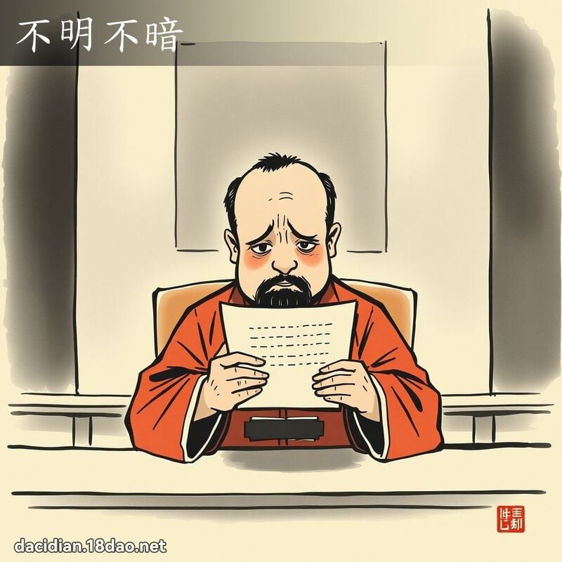 不明不暗 配图