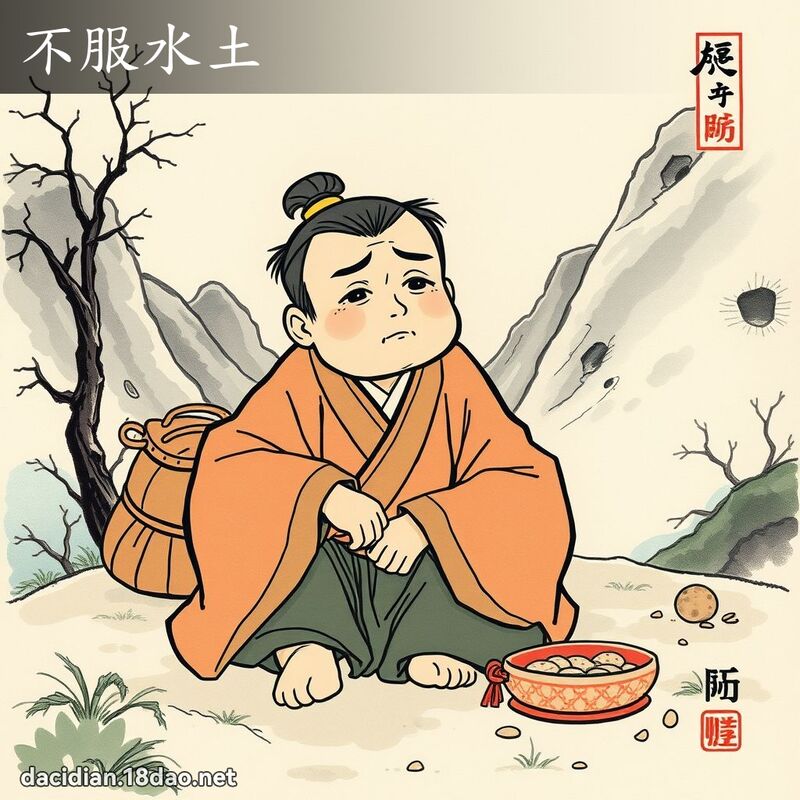 不服水土 配图