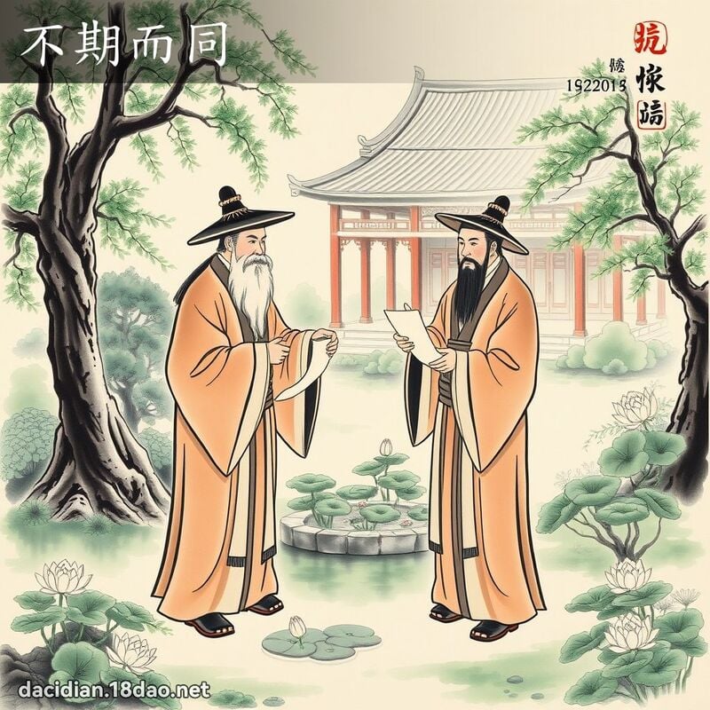 不期而同 配图