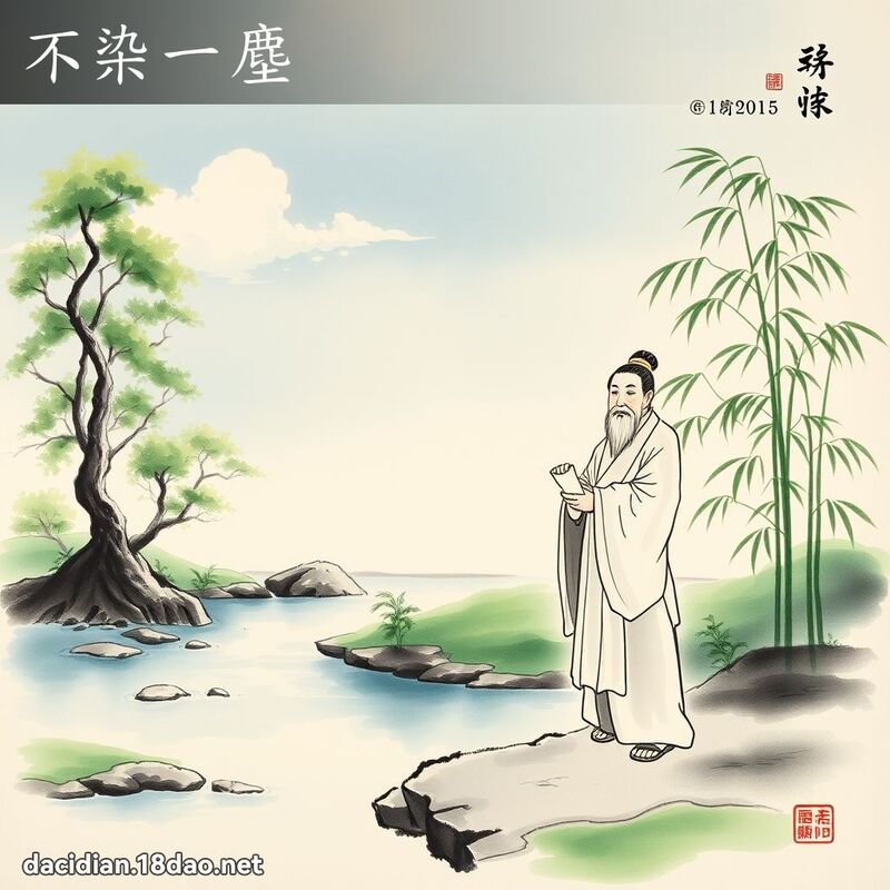 不染一尘 配图