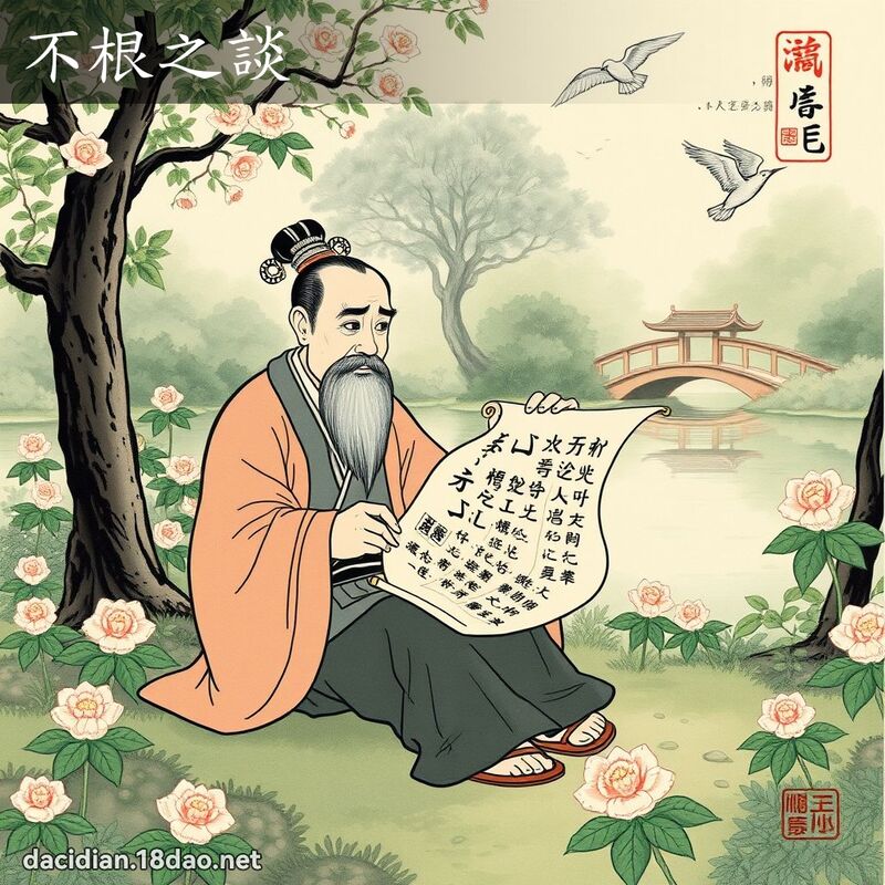 不根之谈 配图