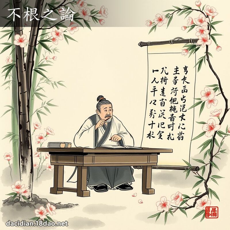 不根之论 配图