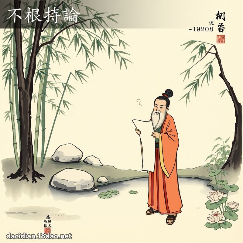 不根持论 配图