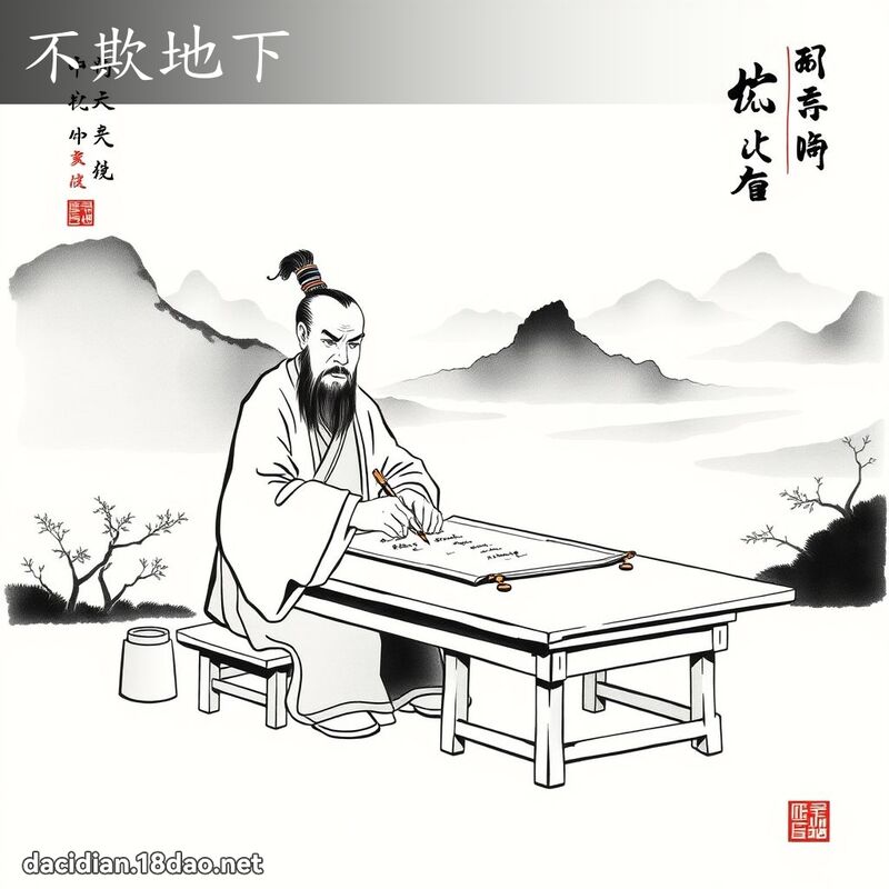 不欺地下 配图
