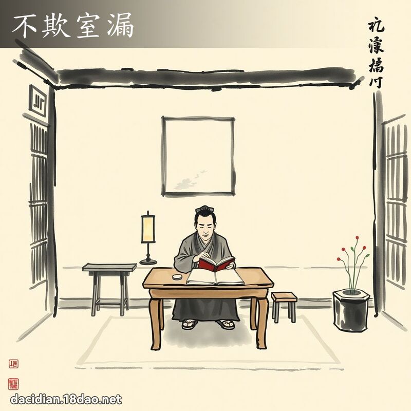 不欺室漏 配图