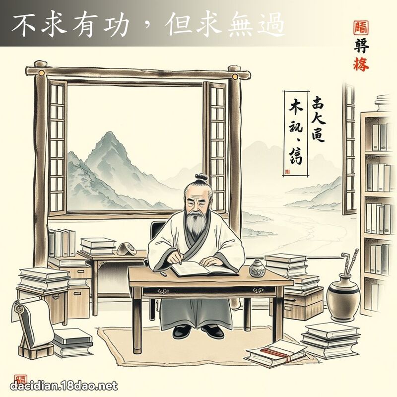 不求有功,但求无过 配图