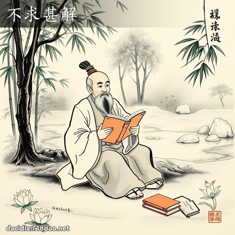 不求甚解 配图