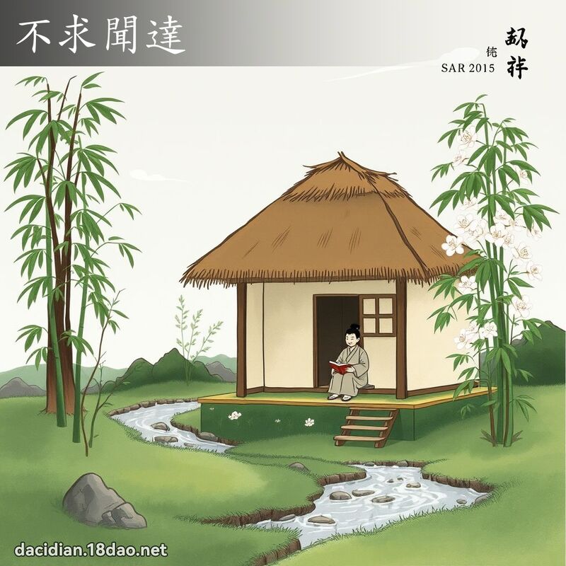 不求闻达 配图