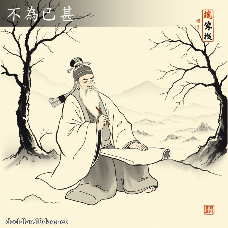 不为已甚 配图