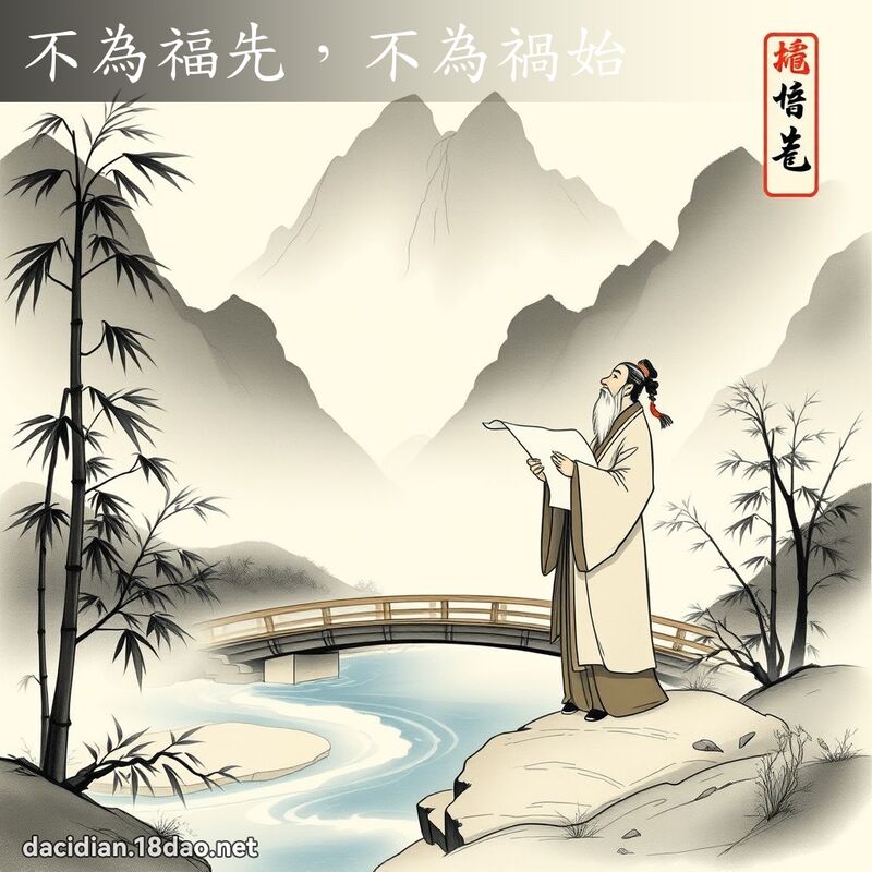 不为福先,不为祸始 配图