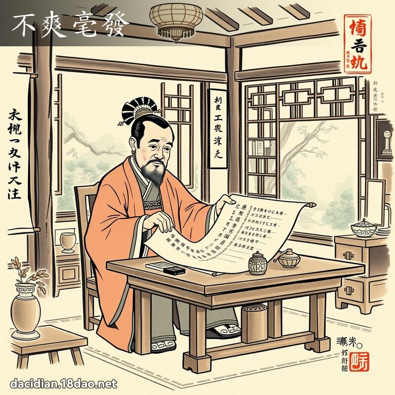 不爽毫发 配图