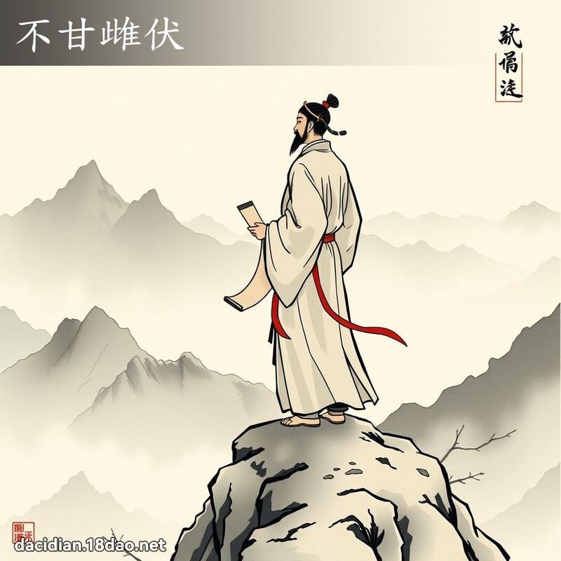 不甘雌伏 配图