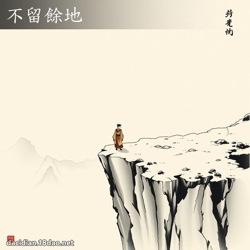 不留余地 配图