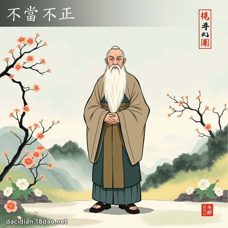 不当不正 配图