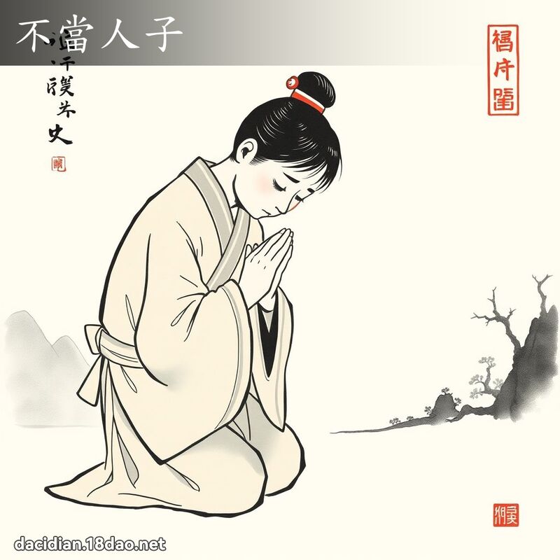 不当人子 配图