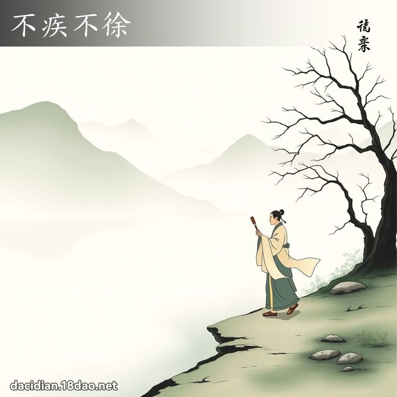不疾不徐 配图