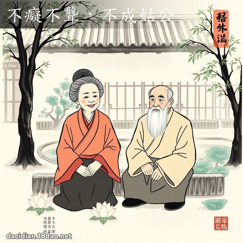 不痴不聋,不成姑公 配图