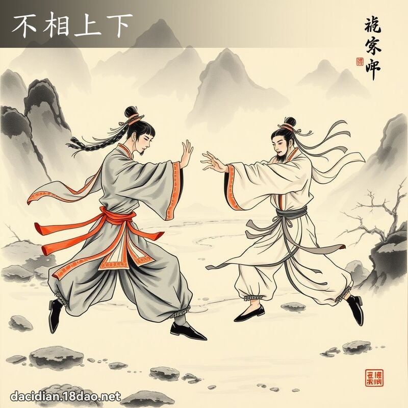不相上下 配图
