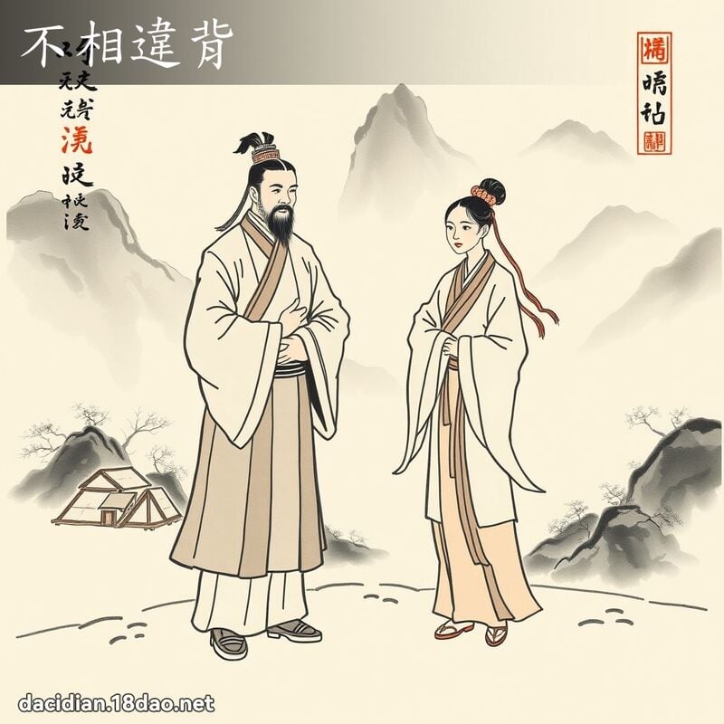 不相违背 配图