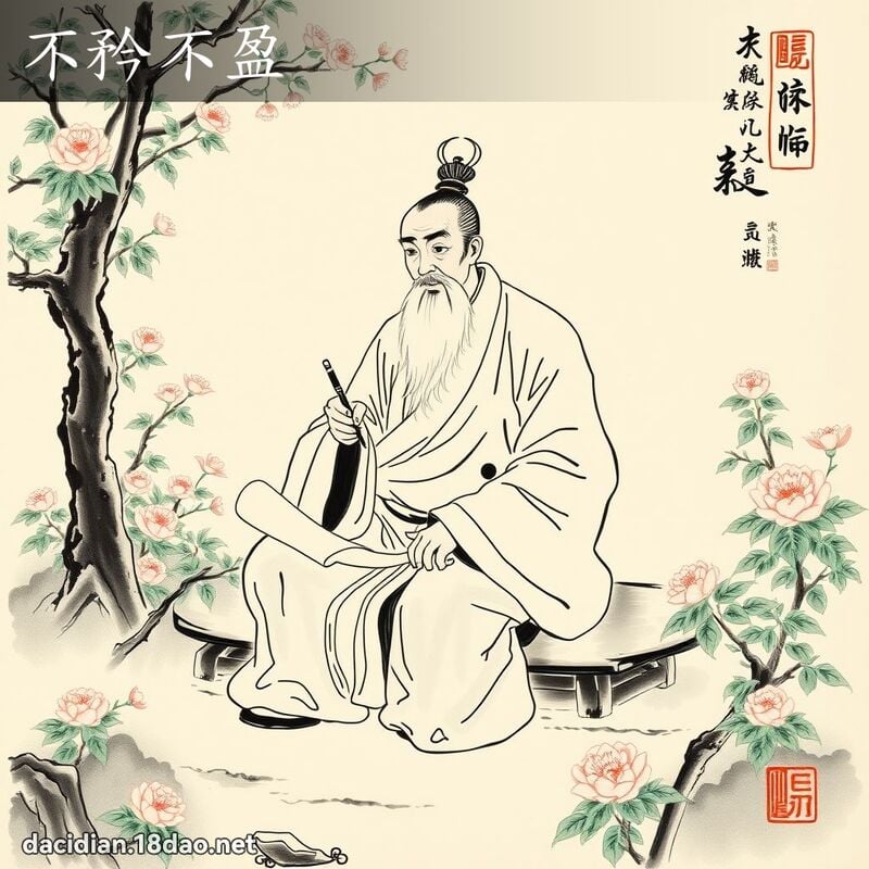 不矜不盈 配图