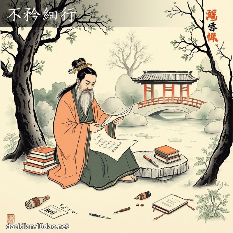 不矜细行 配图