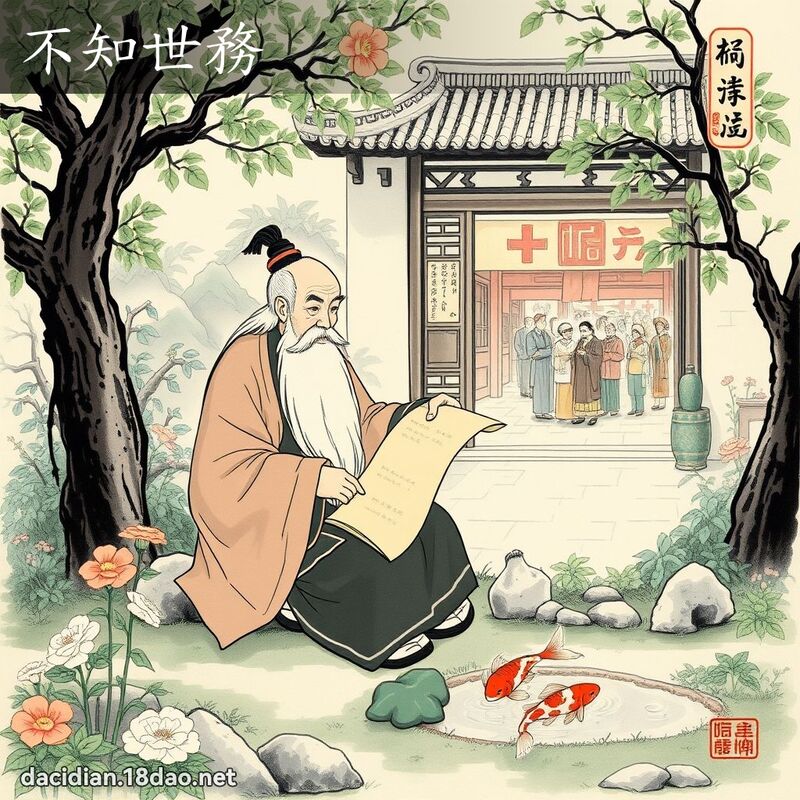 不知世务 配图