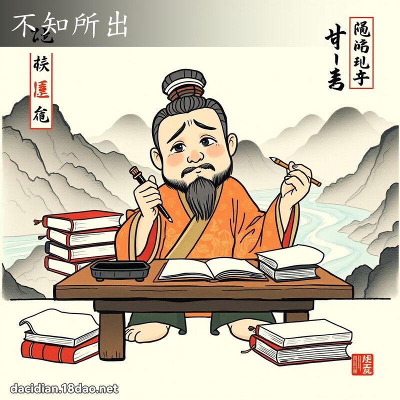不知所出 配图