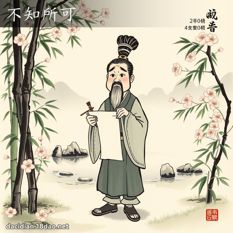 不知所可 配图