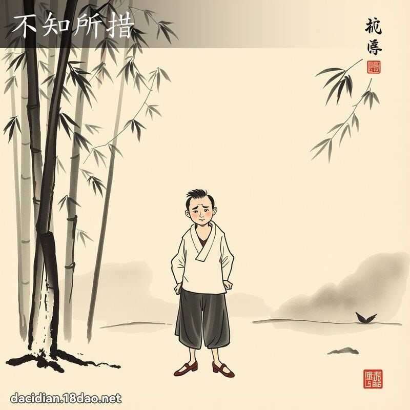 不知所措 配图