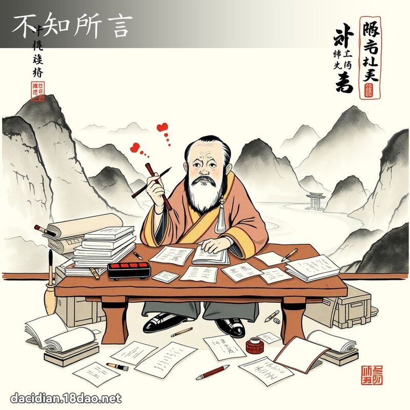 不知所言 配图
