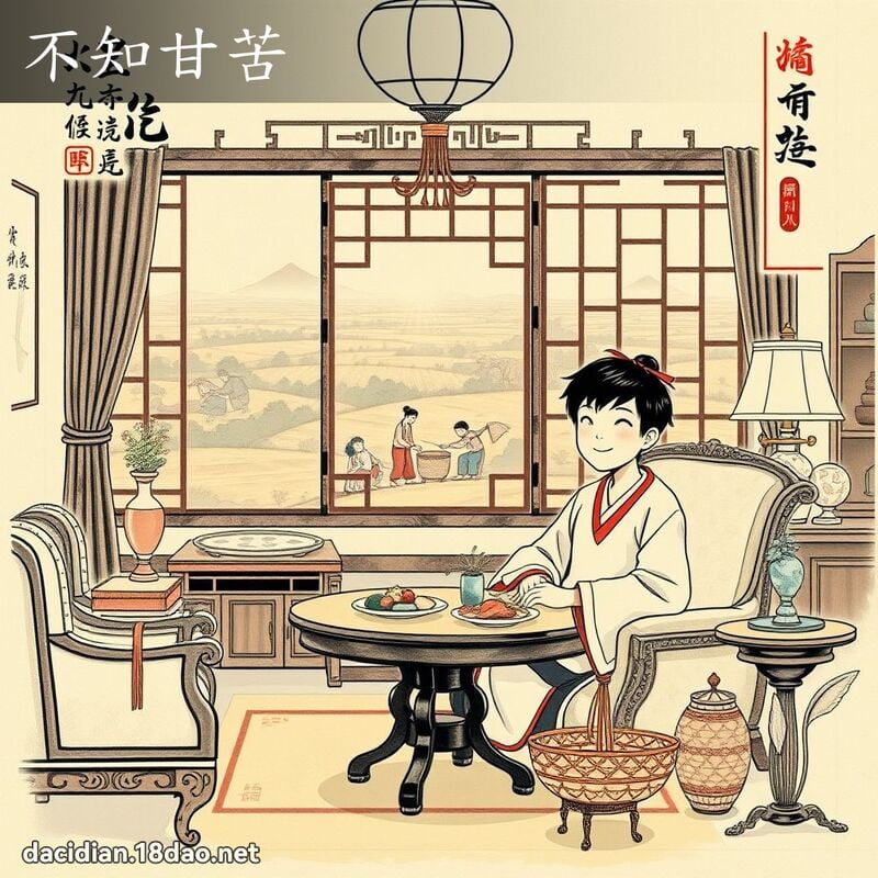 不知甘苦 配图