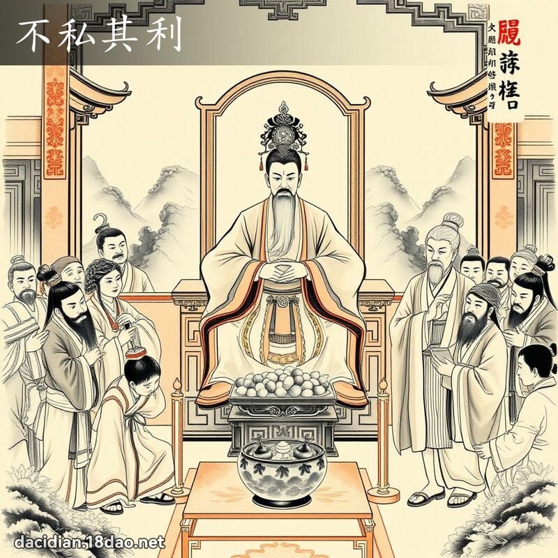 不私其利 配图