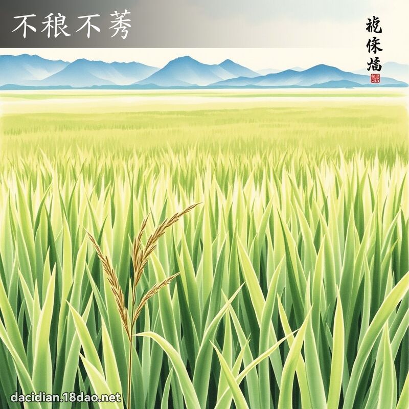 不稂不莠 配图