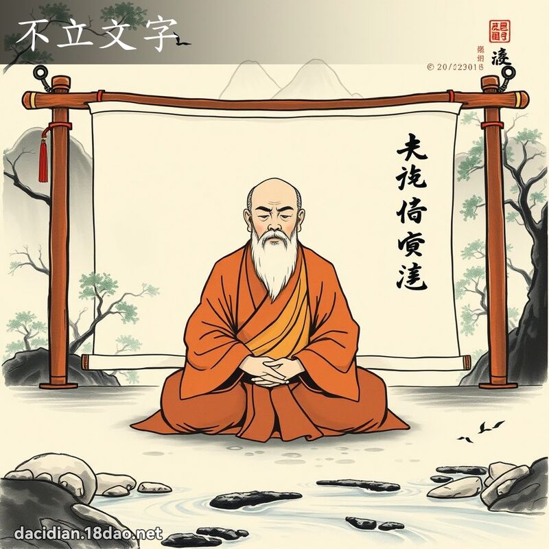 不立文字 配图