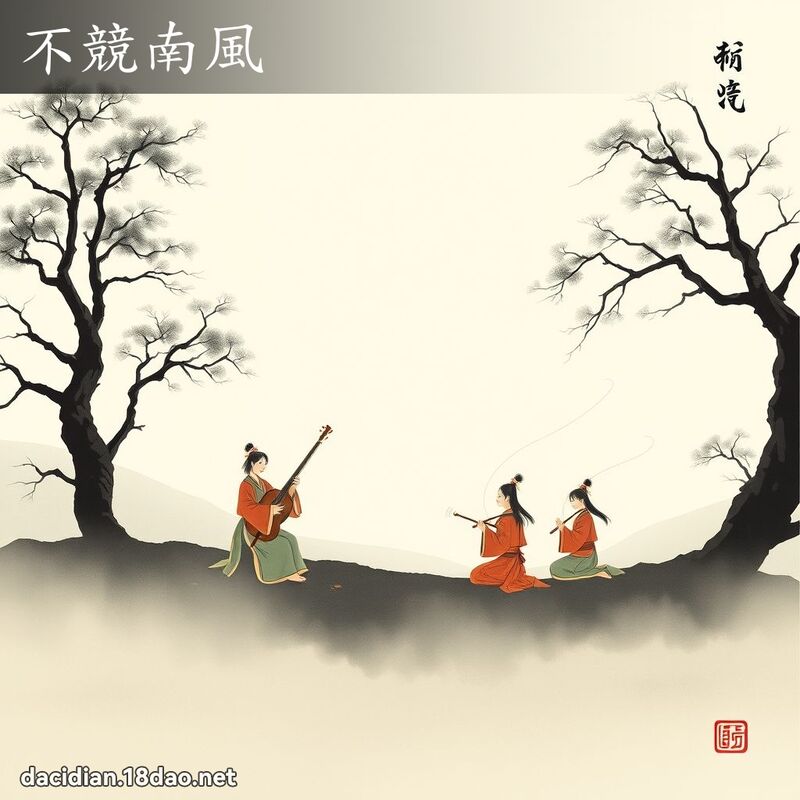 不竞南风 配图