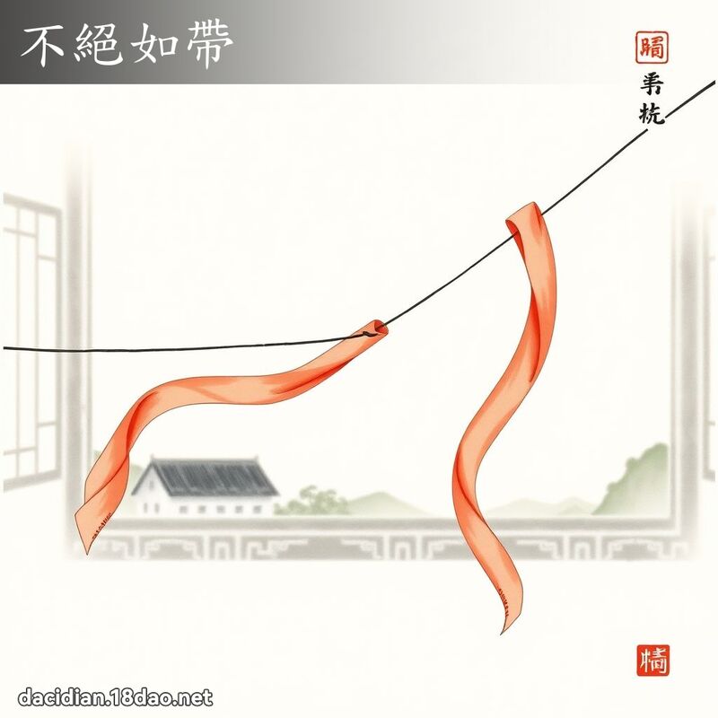 不绝如带 配图