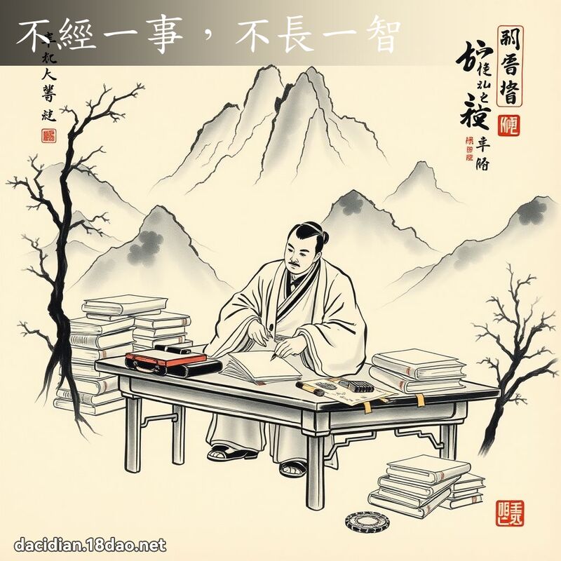 不经一事,不长一智 配图