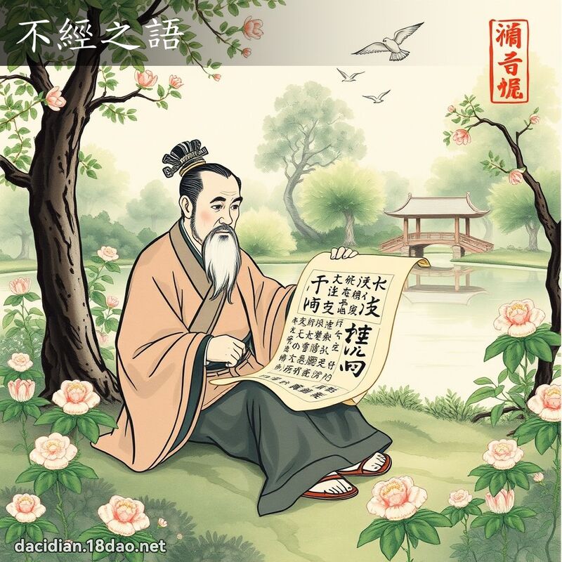 不经之语 配图
