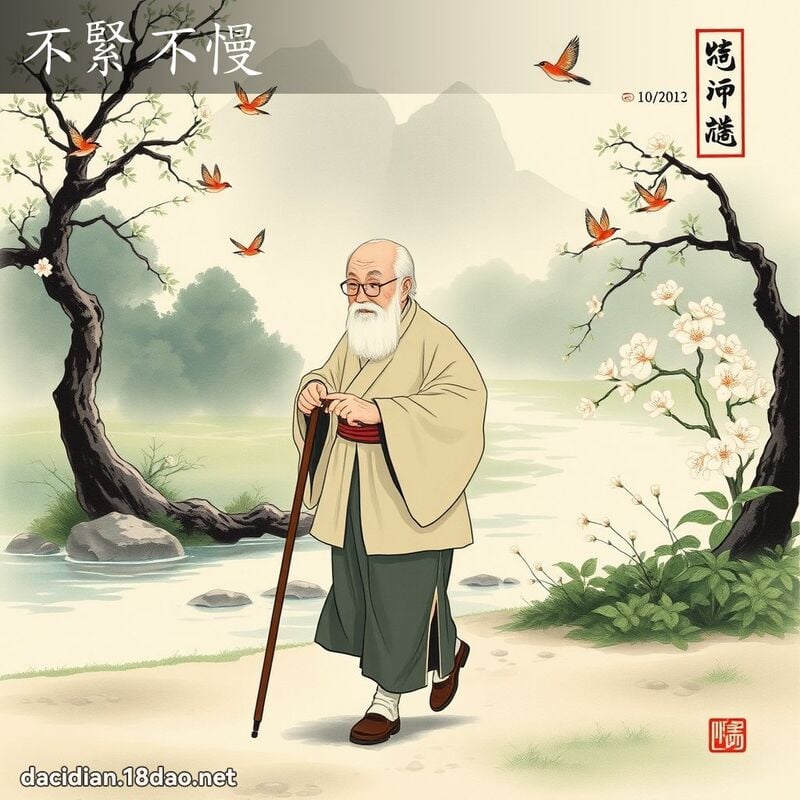 不紧不慢 配图