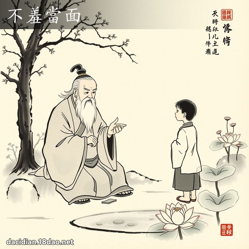 不羞当面 配图