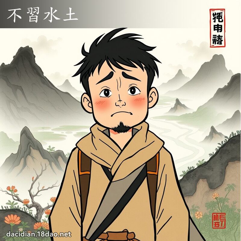 不习水土 配图