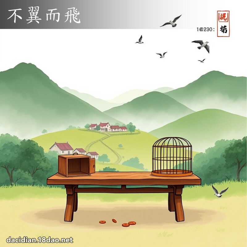 不翼而飞 配图
