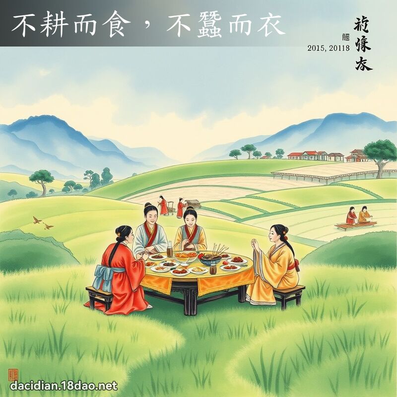 不耕而食,不蚕而衣 配图
