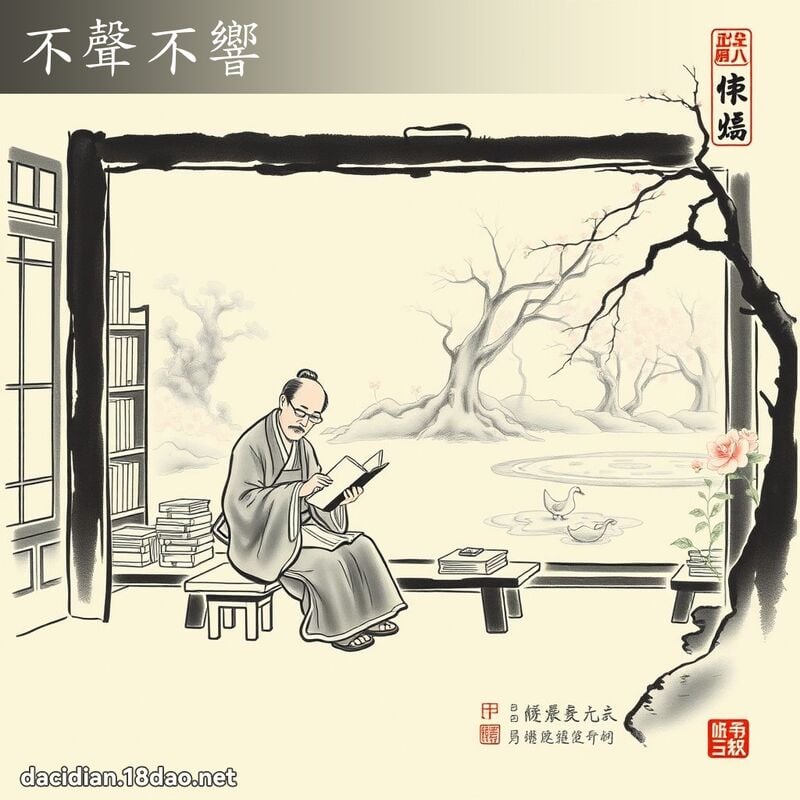 不声不响 配图