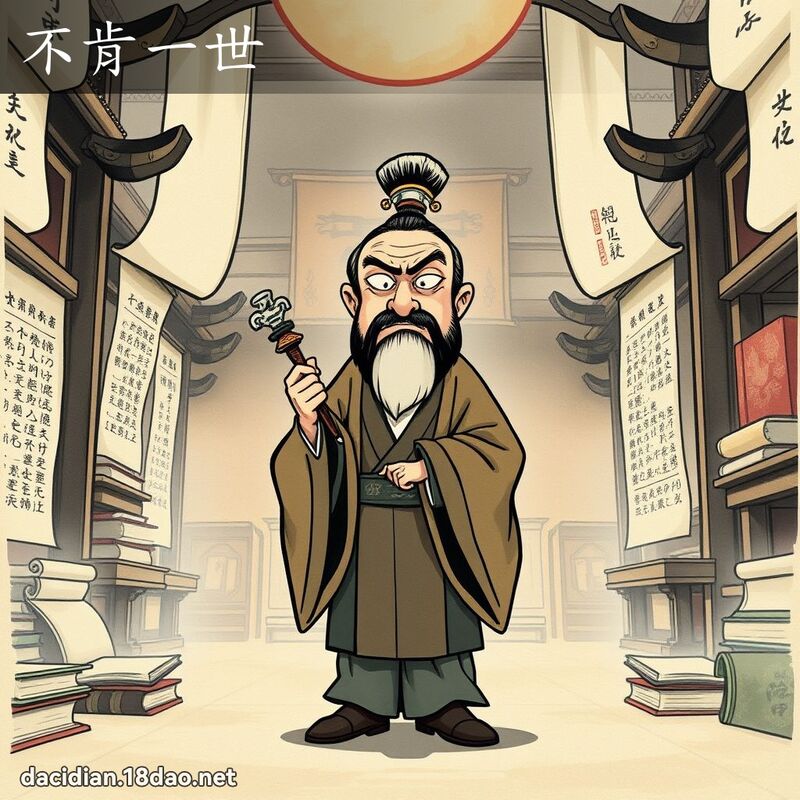 不肯一世 配图